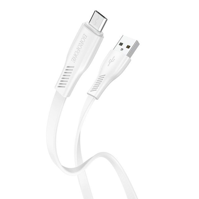 Кабель Borofone BX85 87100 для Micro белый 1 м