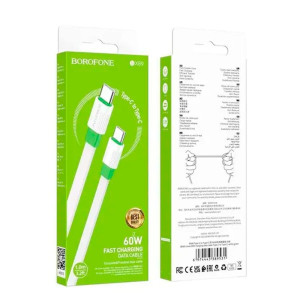 Кабель Borofone BX89 89531 Type-C-Type-C 60W салатовый 1 м
