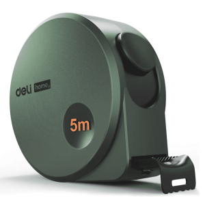 Рулетка Deli HS HT8519L 19 мм*5 м Soft Touch зеленый