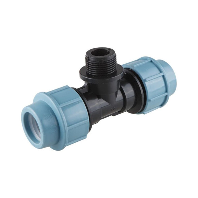 Тройник AV Engineering AVE1092534 ПЭ наружная резьба 25*3/4