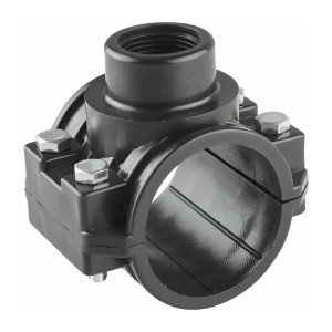 Хомут-врезка AV Engineering AVE1009001 ПЭ внутренняя резьба 90*1