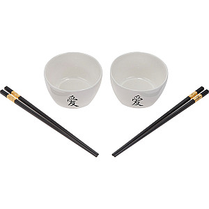 Набор мисок Perfecto Linea Asian 30-108001 керамических с палочками для еды