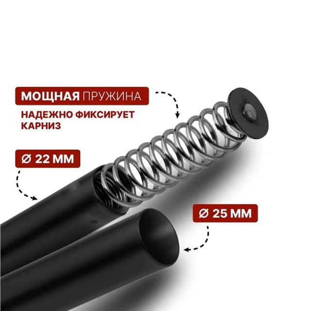 Карниз раздвижной Perfecto Linea 36-020104 алюминиевый черный 2 м Карниз раздвижной Perfecto Linea 36-020104 алюминиевый черный 2 м