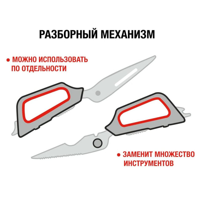 Ножницы кухонные Perfecto Linea Chef 21-411125 многофункциональные 22.8 см