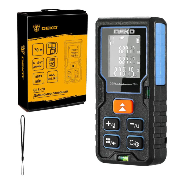 Дальномер лазерный Deko GLE-70