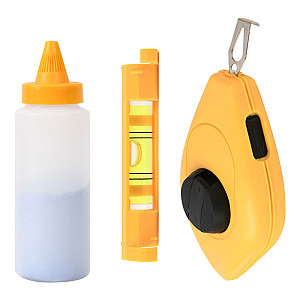 Шнур разметочный Deli YS EDL25 мел уровень 30 м