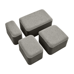 Плитка тротуарная Лидский ЖБИ Старый Город 6 см серая