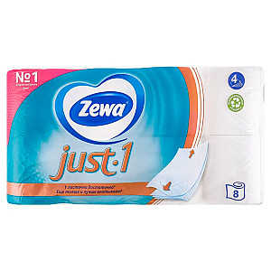 Бумага туалетная Zewa Just 1 4-слойная 8 рулонов