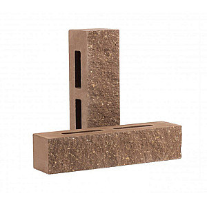 Кирпич узкий фактурный Рубелэко КУПФ-М5 шоколад