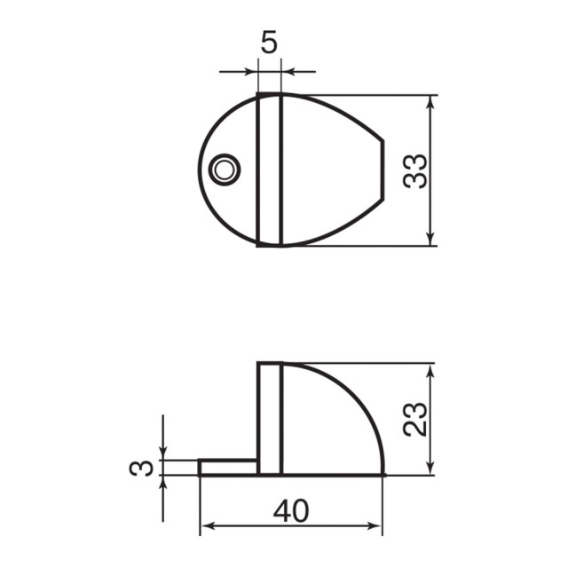 Стопор Palladium 01 РВ латунь