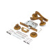 Комплект для двери Фабрика Замков FZ SET 12L 170 BK Coffee