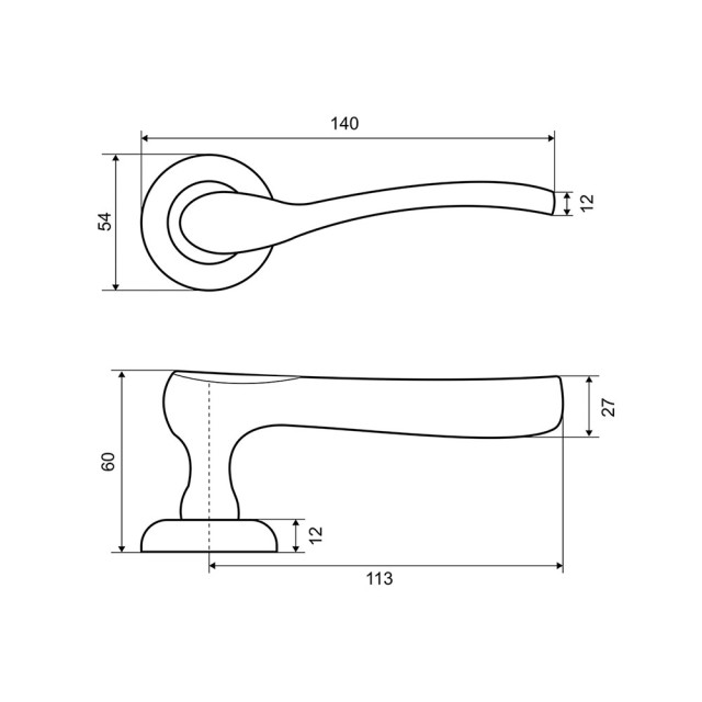 Комплект для двери Фабрика Замков FZ SET 12L 100 Coffee