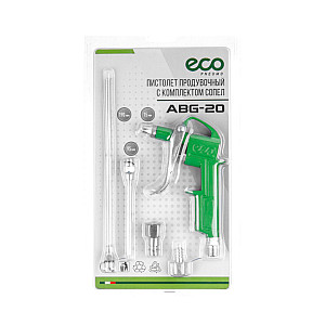 Пистолет продувочный Eco ABG-20  с комплектом сопел