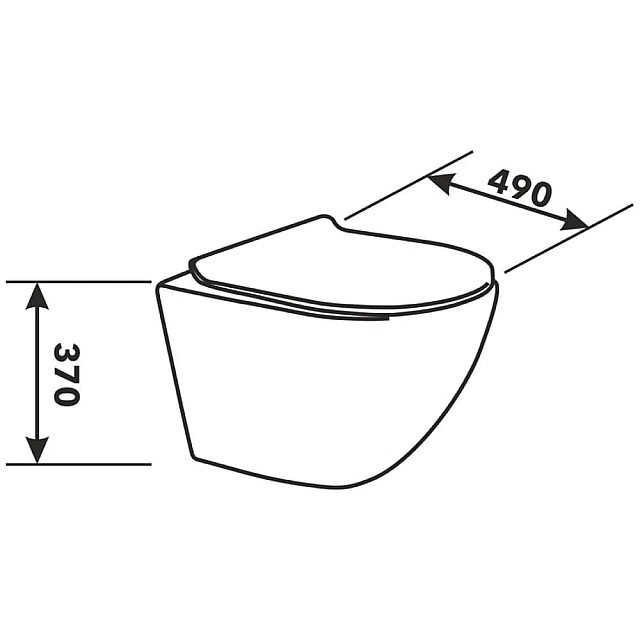 Унитаз подвесной AV Engineering AVWHR203 Comfort