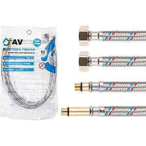 Подводка гибкая AV Engineering AVE21750 SUS иголка м10 1/2