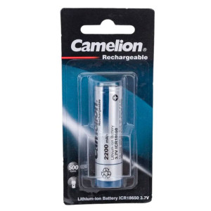 Аккумулятор Camelion ICR18650 3.7V-2200mAh Li-ion (защита)