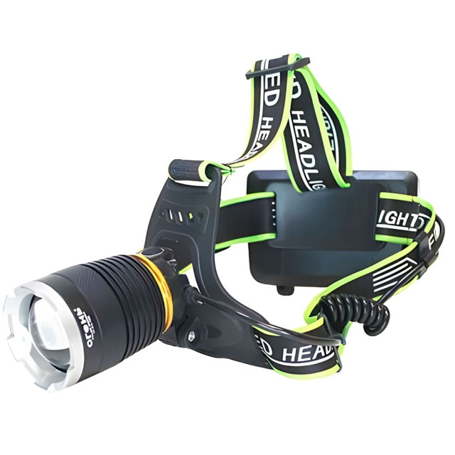 Фонарик налобный Armagan YM-8002-P90 аккумуляторный 2*18650 зарядка micro