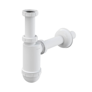 Сифон для умывальника AlcaPlast A430-BL-01 O32 c накидной гайкой 5/4
