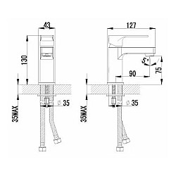 Смеситель Lemark Plus Grace  для раковины LM1506C