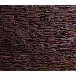 Декоративный кирпич бетонный Рубелэко Сланец СЛ 005 темно-красный