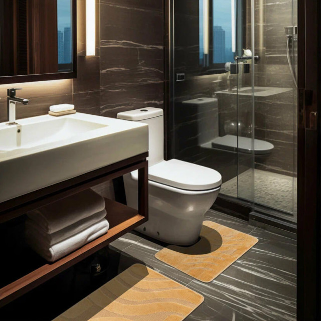 Комплект ковриков Confetti Bath Maximus Symphony 2519-D бежевый 60*100/50*60 см