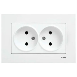 Розетка Viko Karre 90960055 2 гнезда белый