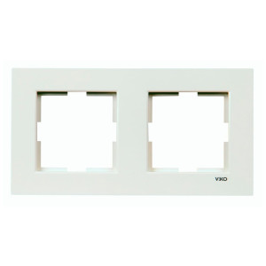 Рамка Viko Karre 90960201 2 поста универсальная белая
