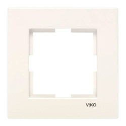 Рамка Viko Karre 90960210 1 пост кремовый