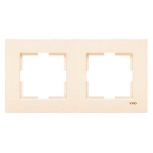 Рамка Viko Karre 90960211 2 поста универсальная кремовый