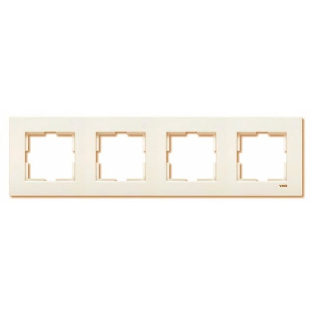 Рамка Viko Karre 90960213 4 поста универсальная кремовая