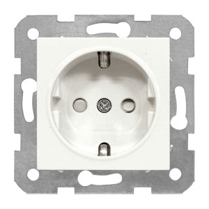 Розетка Viko Karre 90963608 с заземлением 1 гнездо белая