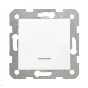 Выключатель Viko Karre 90963619 1 клавиша с подсветкой белый