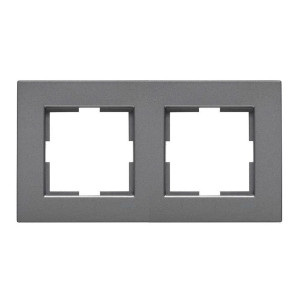 Рамка Viko Novella 92190642 2 поста универсальная дымчатый