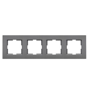 Рамка Viko Novella 92190644 4 поста универсальная дымчатый