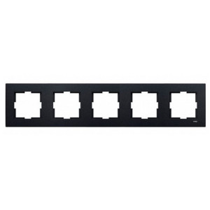 Рамка Viko Novella 92190645 5 постов универсальная дымчатый