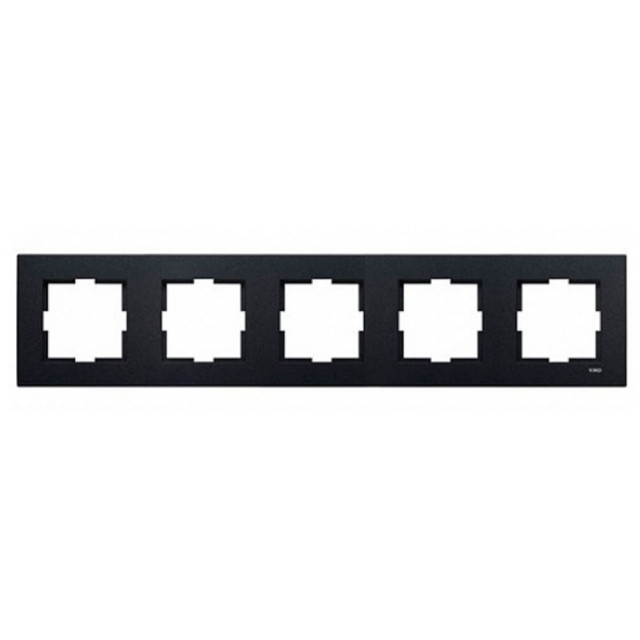 Рамка Viko Novella 92190645 5 постов универсальная дымчатый