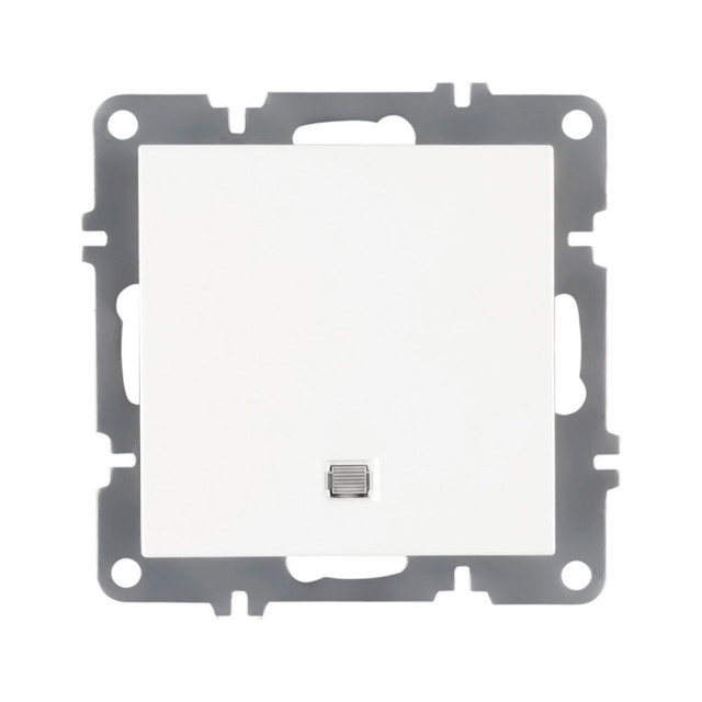 Выключатель Arvia Electric Karen 50 01 1000 201 1 клавиша с подсветкой белый