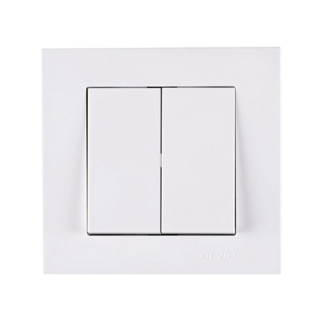 Выключатель Arvia Electric Karen 50 01 1000 202 2 клавиши белый