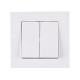 Выключатель Arvia Electric Karen 50 01 1000 202 2 клавиши белый