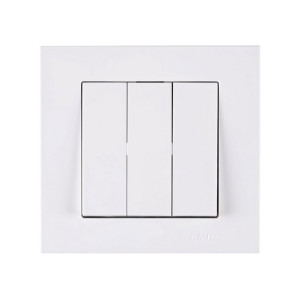 Выключатель Arvia Electric Karen 50 01 1000 254 3 клавиши белый