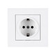 Розетка Arvia Electric Karen 50 01 1000 217 с заземлением белая