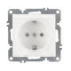 Розетка Arvia Electric Karen 50 01 1000 218 с заземлением с крышкой белая