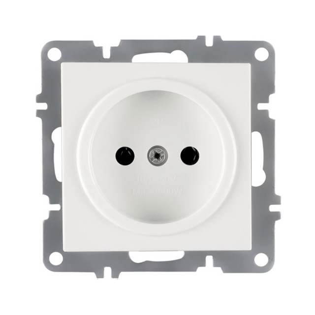 Розетка Arvia Electric Karen 50 01 1000 215 без заземления белая