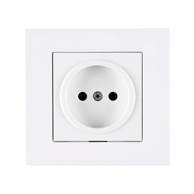 Розетка Arvia Electric Karen 50 01 1000 215 без заземления белая