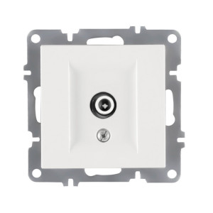 Розетка для ТВ Arvia Electric Karen 50 01 1000 273 концевая белая механизм