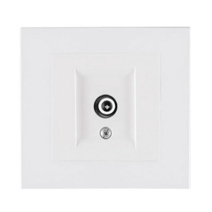 Розетка для ТВ Arvia Electric Karen 50 01 1000 273 концевая белая механизм