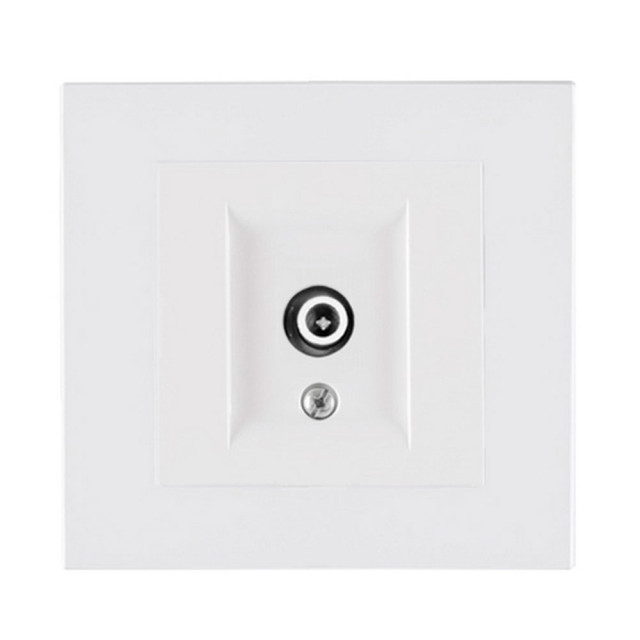 Розетка для ТВ Arvia Electric Karen 50 01 1000 273 концевая белая механизм