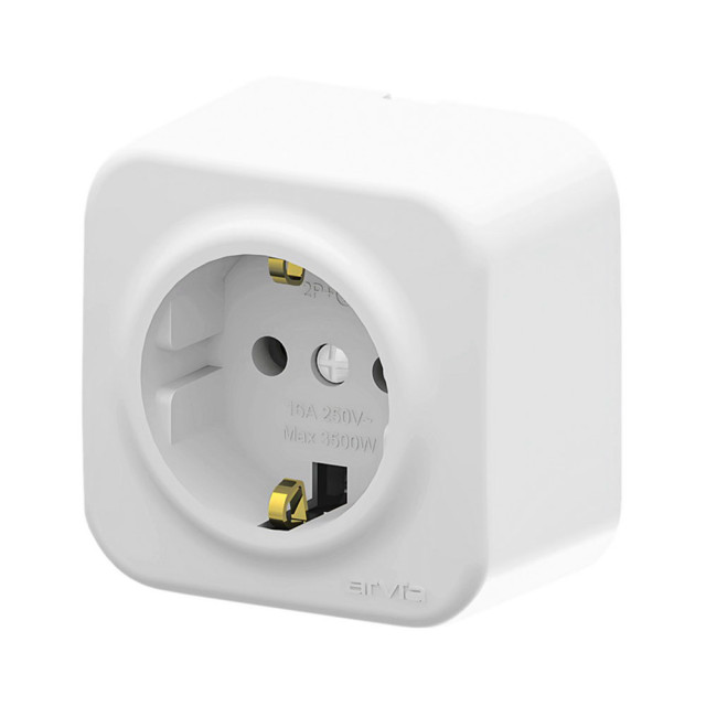 Розетка Arvia Electric 25 01 1000 217 с заземлением наружная белая