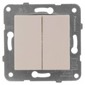 Выключатель Viko Karre 90963702 2 клавиши кремовый