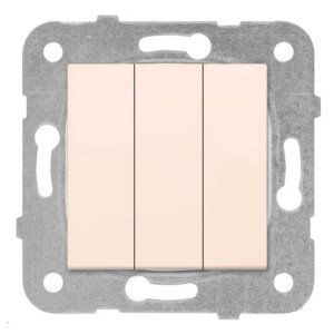 Выключатель Viko Karre 90964768 3 клавиши кремовый